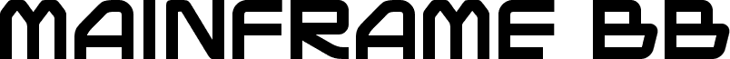 Mainframe BB Bold font