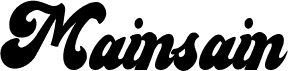 Mainsain Font Bold