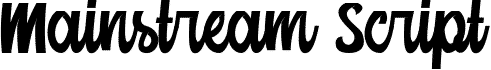 Mainstream Script-Medium