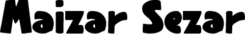 Maizar Sezar Regular font