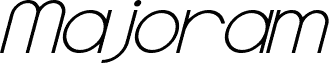 Majoram Bold Italic