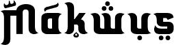 Preview of the Makwus-Regular font