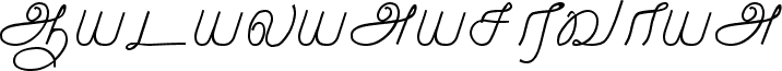 Preview of the Malayamarutham Regular font