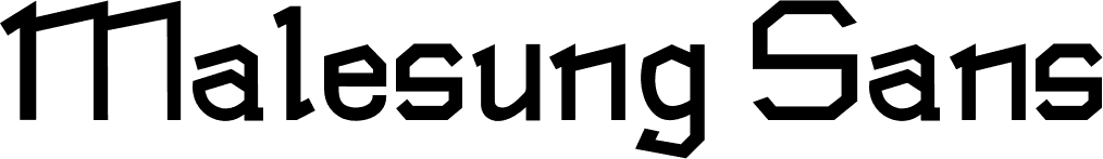 Malesung Sans font | Fonts2u.com
