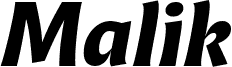 Malik Trial Bold Italic