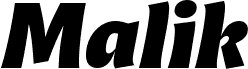 Malik Trial Extrabold Italic