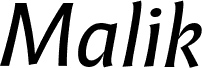 Malik Trial Italic