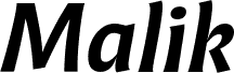 Malik Trial Medium Italic
