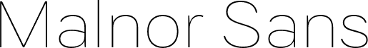 MalnorSans-Thin