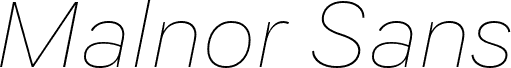 MalnorSans-ThinOblique