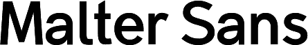 Malter Sans Bold demo
