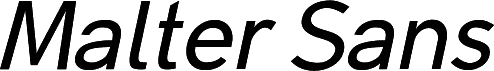 Malter Sans Italic Demo