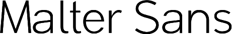 Malter Sans Light Demo
