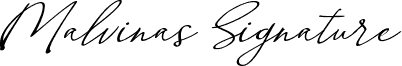 Malvinas Signatureフォントのプレビュー
