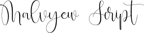 Malvyew Script Font