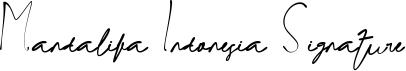 Mandalika Indonesia Signature