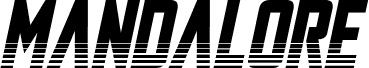 Mandalore Halftone Italic