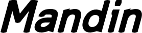 Mandin Bold Italic