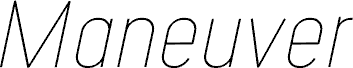 Maneuver Fine Italic