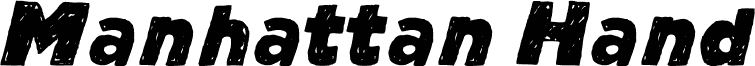 Manhattan Hand Bold Italic