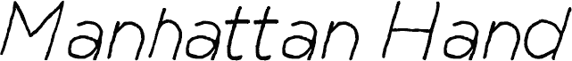 Manhattan Hand Lite Italic