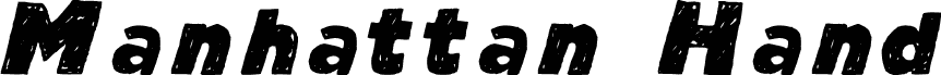 Manhattan Hand Strong Italic