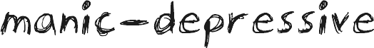manic-depressive