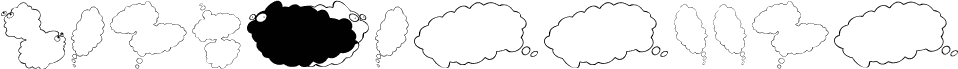 Preview of the MankBalloons font