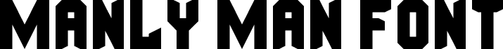 Manly Man Font Regular