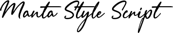 Manta Style Script DEMO