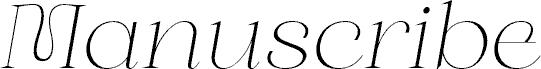 Manuscribe-Ita10 font