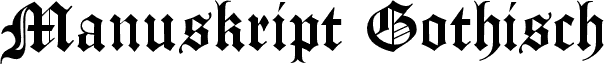 Manuskript Gothisch