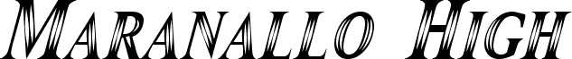 Maranallo High Italic