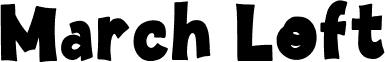 March Loft Free Font Regular шрифт