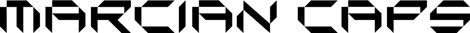 MARCIAN Caps шрифт