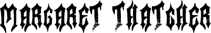 Margaret Thatcher font