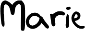 Preview of the Marie font