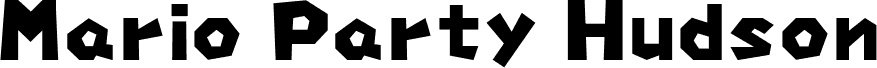Preview of the Mario Party Hudson font