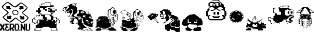 Preview of the MarioBros  DrunkenBatz font