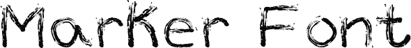 Marker Font