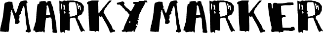 Preview of the MarkyMarker font