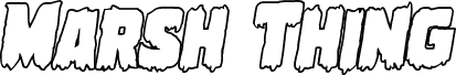 Marsh Thing Outline Italic