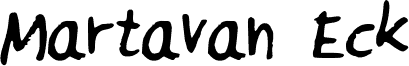 MartavanEck_Font