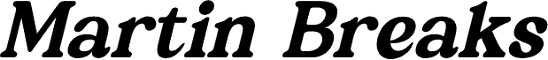 Martin Breaks DEMO VERSION Italic