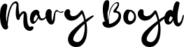 Mary Boyd font