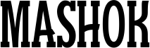 MASHOK trial Regular шрифт