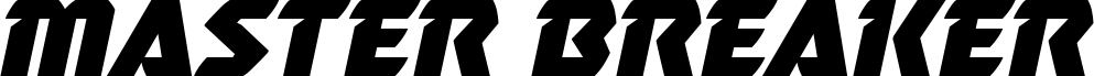 Master Breaker Expanded Italic