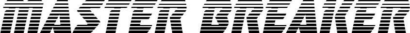 Master Breaker Gradient Italic
