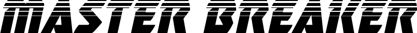 Master Breaker Halftone Italic