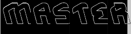 Preview of the MASTER-Hollow-Inverse font